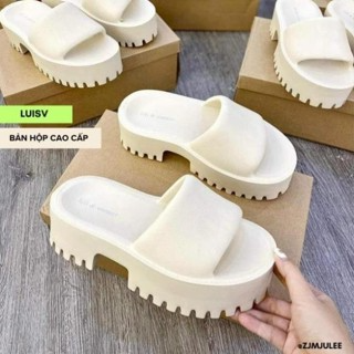[Hàng Quảng Châu] Dép bánh mì nữ xinh đế cao 6cm , Dép quai ngang ...