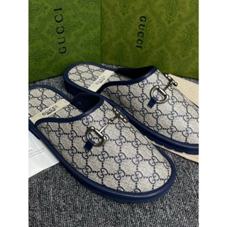 Dép sục G.u.c_c_i họa tiết monogram full tag móc khóa Vàng LA on w...