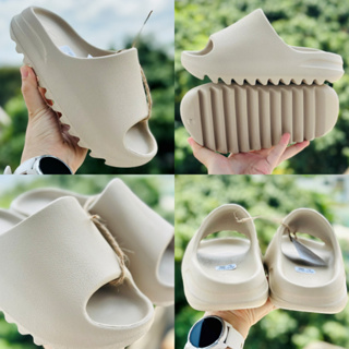 Dép bánh mì Yezy Slide TẶNG VỚ Vân Nhám quai ngang nam nữ, đế cao ...