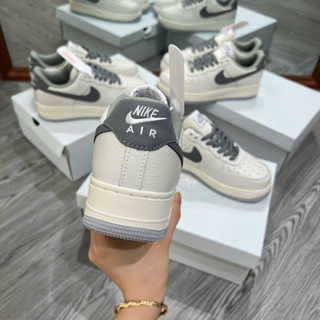 giày af1 kem xám, giày af1 kem lòng xám vệt xám nam nữ af1 new 202...