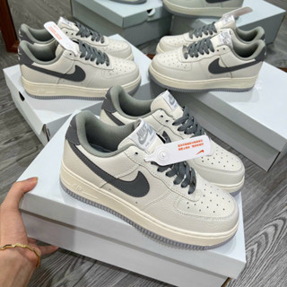 giày af1 kem xám, giày af1 kem lòng xám vệt xám nam nữ af1 new 202...