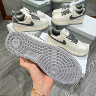 giày af1 kem xám, giày af1 kem lòng xám vệt xám nam nữ af1 new 202...