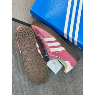 Giày thể thao samba vegan hồng đậm dây ren...