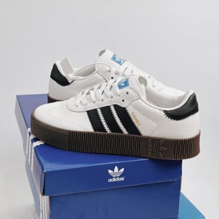 Giày thể thao Adidas Samba đế cao trắng 3 sọc đen phong cách Full ...