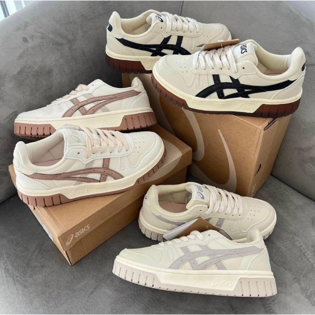 Giày Asics Court MZ Cream Black Gum nam nữ, giày Asics bản cao cấp...