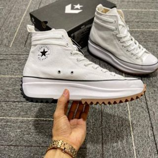 Giày sneaker Converse Run Star Hike Hi Black/ White (cv cổ cao đen...