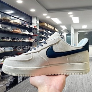Giày AF1 Canvas Navy, Giày thể thao nike_AF1 vải canvas vệt tím na...