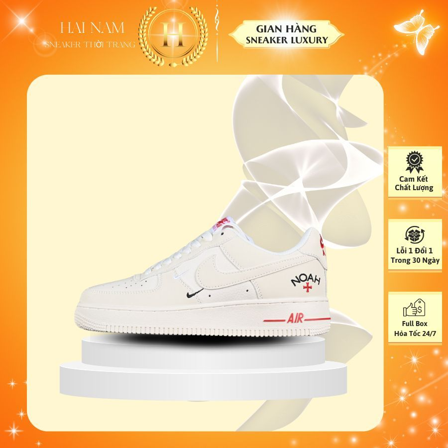 [ Best quality ] Giày Air Force 1 Low NOAH Cream Red (af1 kem phản...