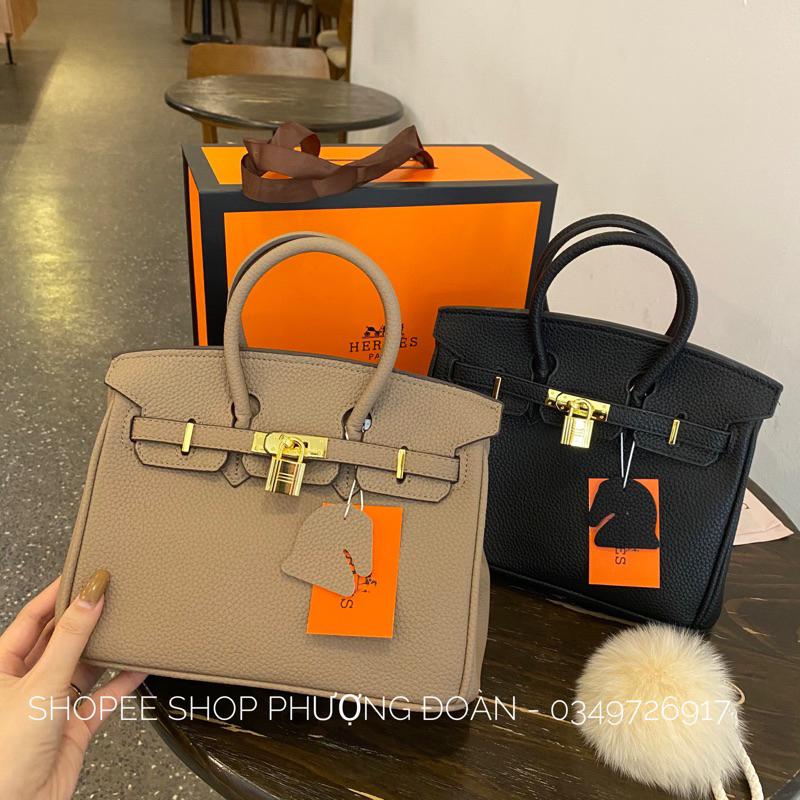 Túi H da mềm quai xách FULLBOX vừa cập bến Túi nữ H.M BIK.IN 25 CM...