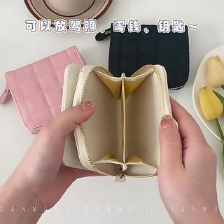 NALLCHEER Ví Da Nhiều Ngăn Phối Khóa Kéo Thời Trang Dành Cho Nữ Gi...