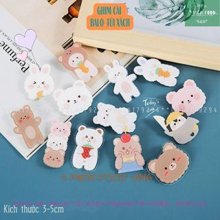 Ghim cài Balo túi ví,Trâm cài balo HOẠT HÌNH GẤU dễ thương,kích th...