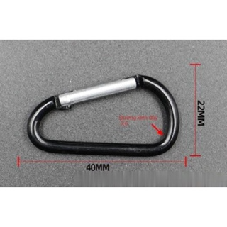 Móc Khóa Treo Nhôm Chữ D Carabiner Siêu Cứng 4.5cm - Giá 1000đ - H...