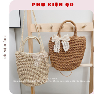 Túi cói móc phong cách Pháp cổ điển hàng loại 1 có lớp lót TC99...