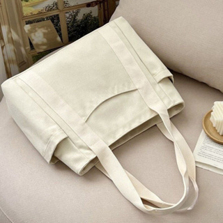 Túi tote túi vải canvas có ngăn phụ túi đeo vai đi học đi chơi thờ...