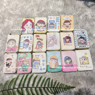 Ví mini nữ cầm tay nhiều ngăn đựng thẻ hiều hình hottrend dễ thươn...