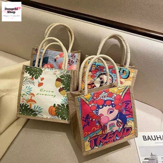 Túi cói đi du lịch đi biển phong cách vintage nhiều kích cỡ...