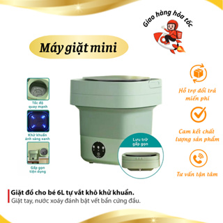 Máy Giặt Mini Gấp Gọn SUMI - Máy Giặt Tất, Đồ Lót, Đồ Cho Bé Khử K...