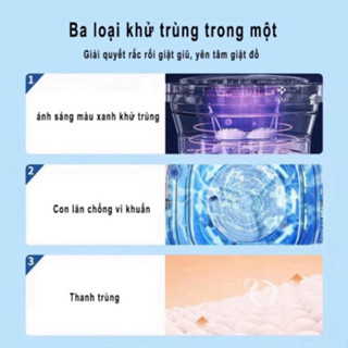 Máy Giặt Mini Gấp Gọn SUMI - Máy Giặt Tất, Đồ Lót, Đồ Cho Bé Khử K...