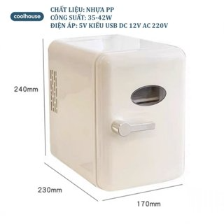 Tủ Lạnh Mini 6 Lít, Tủ Lạnh Đựng Mỹ Phẩm, Làm Lạnh Nhanh 5-15 Độ C...