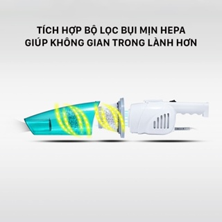 Máy hút bụi cầm tay Deerma DX118C lực hút 15000pa, công suất 600W ...