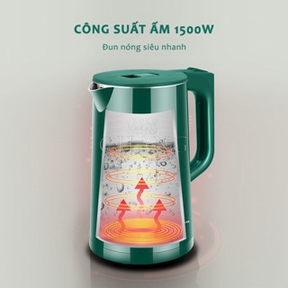 Ấm Siêu Tốc, Ấm Đun Nước Guckoo Công Suất 1500W Dung Tích 2.5L Tự ...