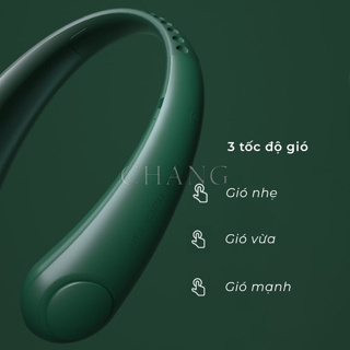 Quạt Đeo Cổ Mini Tích Điện Không Cánh Melli 3 Chế Độ Gió Sạc Usb T...