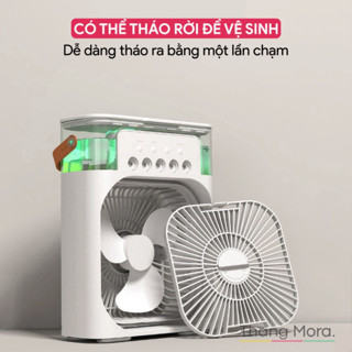 Quạt Điều Hòa Hơi Nước Mini 600ml , Quạt Phun Sương Tạo Ẩm Làm Mát...