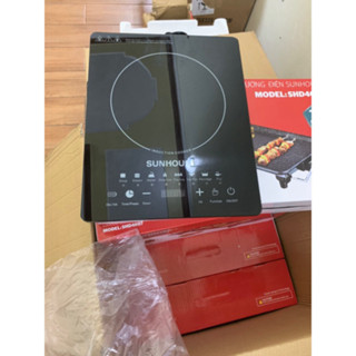 Bếp Từ Cảm Ứng SUN HOUSE 2200W , Bếp Điện Từ Hồng Ngoại Kèm Nồi ( ...