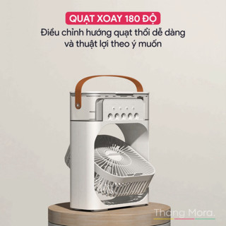 Quạt Điều Hòa Hơi Nước Mini 600ml , Quạt Phun Sương Tạo Ẩm Làm Mát...