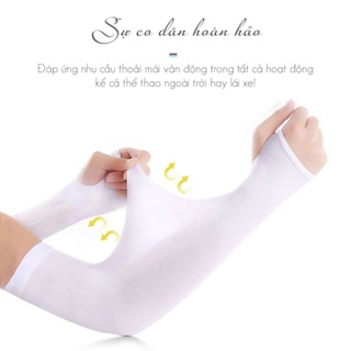 Găng tay chống nắng nam nữ Choobe bao tay đi phượt xỏ ngón vải co ...