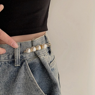 Thắt Lưng denim Đính Ngọc Trai Thời Trang 7.5cm Dành Cho Nữ...