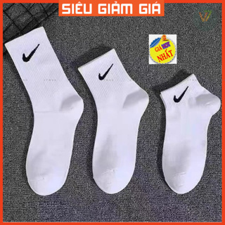 Giá Sốc  Tất Vớ Nike Trắng Đen Thể Thao Cổ Ngắn Cổ Trung Cổ Cao N...