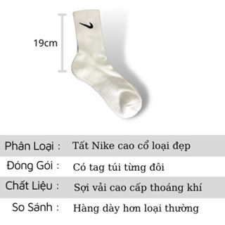 Giá Sốc  Tất Vớ Nike Trắng Đen Thể Thao Cổ Ngắn Cổ Trung Cổ Cao N...