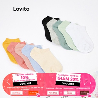 Lovito Tất trơn cơ bản Nhiều màu sẵn Vớ LL4029 (Xanh nhạt / Xám / ...