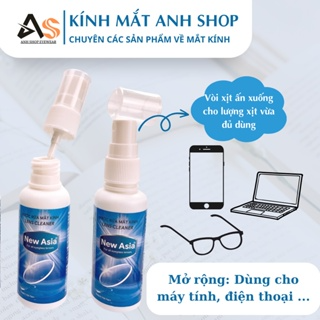 Nước lau kính dạng xịt chuyên dụng dành cho mắt kính, màn hình điệ...