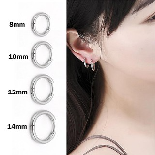 Bông tai dáng tròn thiết kế đơn giản hợp thời trang phong cách Hàn...