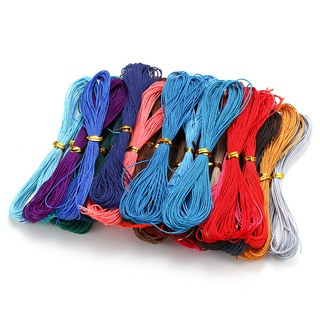 St.kunkka 10M 1mm Bông sáp nhiều màu Sợi dây bện Dây đeo tay Làm đ...