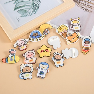 Huy hiệu ghim pin cài áo ba lô phi hành gia 3cm 4cm...