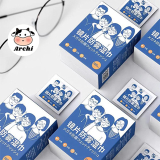 Set 100 Khăn lau kính Nano, khăn giấy chống bám hơi nước, giấy lau...