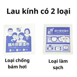 Set 100 Khăn lau kính Nano, khăn giấy chống bám hơi nước, giấy lau...