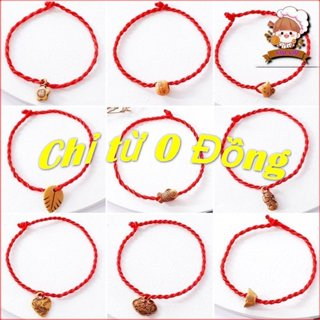 Vòng may mắn dễ thương nhỏ màu đỏ đỏ vòng đeo tay cho nam giới và ...
