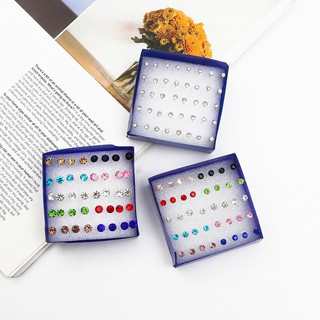 Beadia Bộ 20 Đôi Khuyên Tai Nhựa Thời Trang Hàn Quốc Nhiều Màu Sắc...