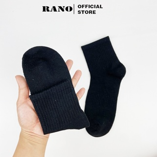 Tất vớ nam nữ cổ thấp trung cao trơn màu đen trắng BAsic Hàng Hiệu...