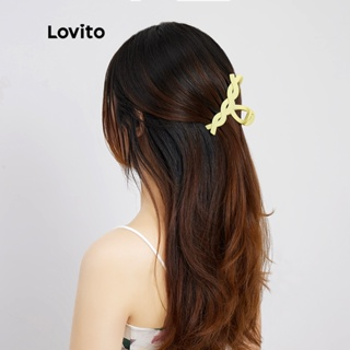 Kẹp tóc Lovito kiểu khoét rỗng màu kẹo trơn thanh lịch L17M357 (Mà...