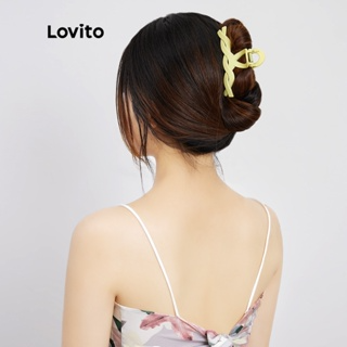 Kẹp tóc Lovito kiểu khoét rỗng màu kẹo trơn thanh lịch L17M357 (Mà...