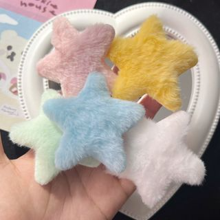 Kẹp Tóc Mái Hình Ngôi Sao Phối Lông Phong Cách Hàn Quốc Dễ Thương ...