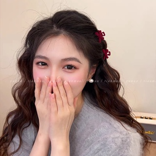 Kẹp Tóc Nơ Nhỏ Bằng Vải Nhung Cao Cấp Phong Cách Công Chúa Cổ Điển...