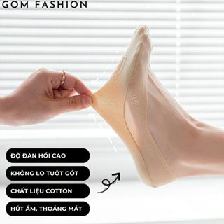 Tất lười nữ có đệm cao su chống trượt GOMTAT, Vớ mang giày búp bê ...