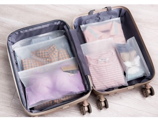 [GIÁ RẺ NHẤT] Túi zip khoá lụa mờ đựng quần áo, phụ kiện dẻo dai, ...