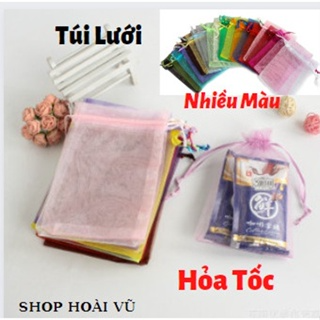 Túi Dây Rút Lưới Đựng Trang Sức Qùa Tặng Hoa Khô Bánh Kẹo Nhiều Mà...